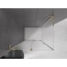 Mexen Velar L Duschkabine Schiebetür 100 x 80 cm, Frost, Gold - 871-100-080-33-50