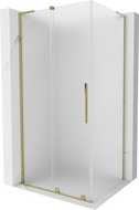 Mexen Velar L Duschkabine schiebbar 90 x 80 cm, Frost, Gold - 871-090-080-33-50
