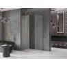 Mexen Velar L Duschkabine Schiebetür 110 x 85 cm, satiniert, gold - 871-110-085-33-50