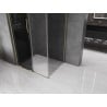 Mexen Velar L Schiebedusche 120 x 85 cm, Graphit, Gold - 871-120-085-43-50