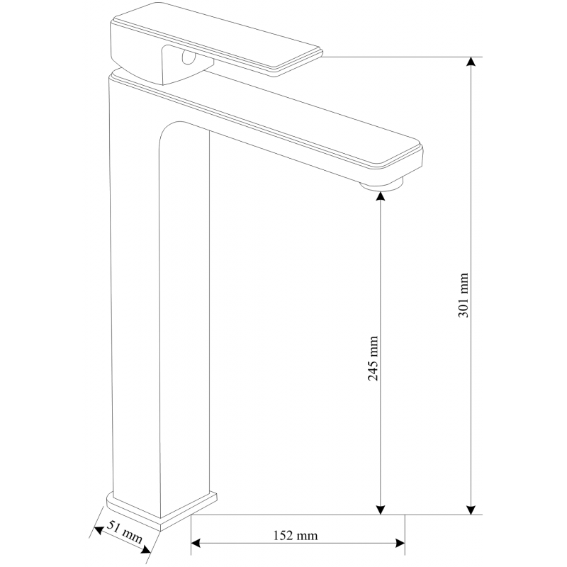 Mexen Mino DQ45 Badeset, schwarz - 72413DQ45-70