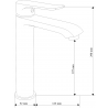 Mexen Pecos DF05 Duschset, Chrom - 72714DF05-00
