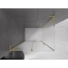 Mexen Velar L Schiebetür-Duschkabine 90 x 85 cm, matt, gebürstetes Gold - 871-090-085-33-55