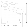 Mexen Pecos DF05 Badewannenset, Chrom - 72703DF05-00