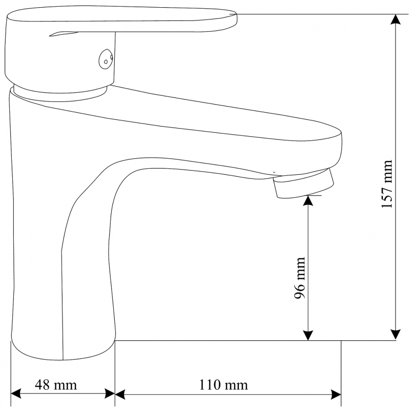 Mexen Kama DS75 Badezimmerset, Chrom - 72503DS75-00