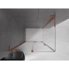 Mexen Velar L Duschkabine Schiebetür 90 x 100 cm, transparent, Roségold - 871-090-100-03-60