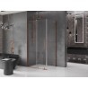 Mexen Velar L Duschkabine zum Schieben 120 x 70 cm, transparent, Roségold - 871-120-070-03-60