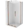Mexen Velar L Schiebeduschkabine 100 x 100 cm, matt, Roségold - 871-100-100-33-60