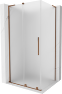 Mexen Velar L Schiebeduschkabine 90 x 85 cm, matt, Roségold - 871-090-085-33-60