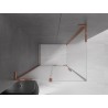 Mexen Velar L Duschkabine Schiebetür 100 x 90 cm, matt, Roségold - 871-100-090-33-60