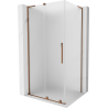 Mexen Velar L Duschkabine Schiebetür 110 x 75 cm, matt, Roségold - 871-110-075-33-60