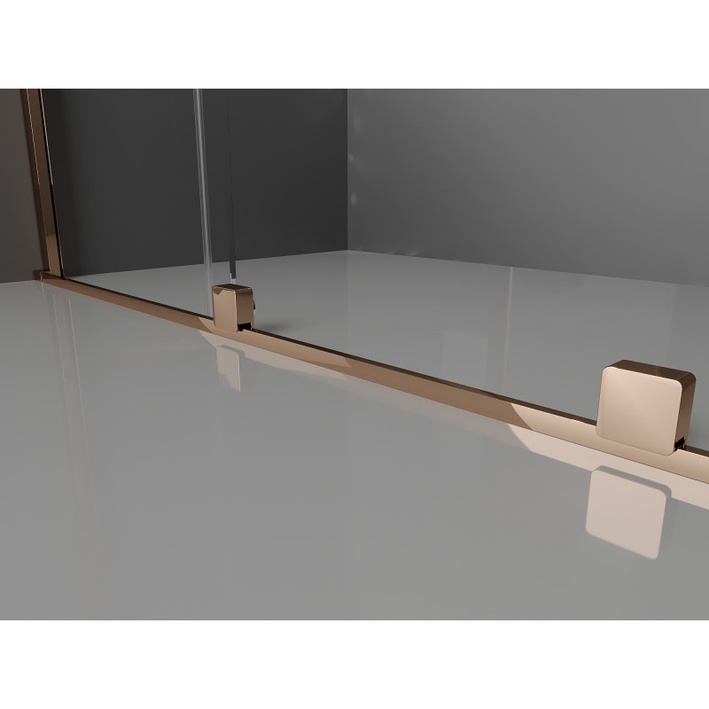 Mexen Velar L Schiebeduschkabine 120 x 80 cm, matt, Roségold - 871-120-080-33-60