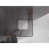 Mexen Velar L Duschkabine zum Schieben 90 x 90 cm, Grafit, Roségold - 871-090-090-43-60