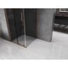 Mexen Velar L Schiebedusche 120 x 120 cm, Graphit, Roségold - 871-120-120-43-60