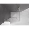 Mexen Velar L Schiebeduschkabine 100 x 100 cm, transparent, gebürstetes Nickel - 871-100-100-03-97