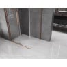 Mexen Velar L Duschkabine verschiebbar 100 x 120 cm, transparent, gebürstetes Kupfer - 871-100-120-03-65
