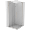 Mexen Velar L Duschkabine Schiebetür 120 x 120 cm, transparent, gebürsteter Nickel - 871-120-120-03-97