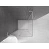 Mexen Velar L Duschkabine Schiebetür 120 x 120 cm, transparent, gebürsteter Nickel - 871-120-120-03-97