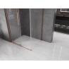Mexen Velar L Duschkabine Schiebetür 110 x 80 cm, transparent, gebürstetes Kupfer - 871-110-080-03-65