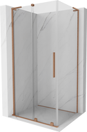 Mexen Velar L Duschkabine zum Schieben 120 x 70 cm, transparent, gebürstetes Kupfer - 871-120-070-03-65