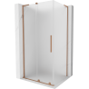 Mexen Velar L Duschkabine mit Schiebetür 120 x 70 cm, matt, gebürstetes Kupfer - 871-120-070-33-65