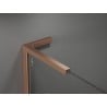 Mexen Velar L Duschkabine, Schiebetür, 120 x 100 cm, matt, gebürstetes Kupfer - 871-120-100-33-65