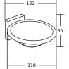 Mexen Rufo Seifenschale, schwarz - 7050939-70
