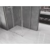 Mexen Velar L Duschkabine schiebbar 120 x 85 cm, transparent, gebürsteter Nickel - 871-120-085-03-97