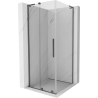 Mexen Velar L Duschkabine Schiebetür 90 x 90 cm, transparent, Gun Metal - 871-090-090-03-95