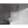 Mexen Velar L Duschkabine Schiebetür 90 x 90 cm, transparent, Gun Metal - 871-090-090-03-95