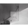 Mexen Velar L Duschkabine schiebbar 110 x 110 cm, transparent, Gun Metal - 871-110-110-03-95