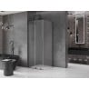 Mexen Velar L Schiebeduschkabine 120 x 120 cm, matt, Gun Metal - 871-120-120-33-95