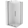 Mexen Velar L Duschkabine schiebbar 90 x 90 cm, matt, Gun Metal - 871-090-090-33-95