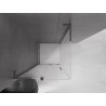 Mexen Velar L Duschkabine schiebbar 90 x 90 cm, matt, Gun Metal - 871-090-090-33-95