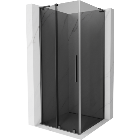 Mexen Velar L Duschkabine schiebbar 120 x 120 cm, Graphit, Gun Metal - 871-120-120-43-95
