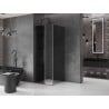 Mexen Velar L Duschkabine Schiebetür 110 x 110 cm, Graphit, Gun Metal - 871-110-110-43-95