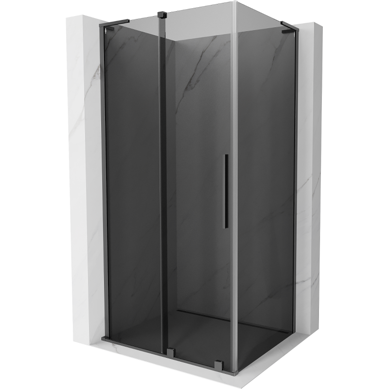 Mexen Velar L Duschkabine verschiebbar 110 x 90 cm, Graphit, Gun Metal - 871-110-090-43-95