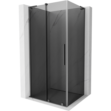 Mexen Velar L Duschkabine, schiebbar, 120 x 100 cm, Graphit, Gun Metal - 871-120-100-43-95