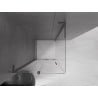 Mexen Velar L Duschkabine, 100 x 100 cm, transparent, gebürstetes Gun Gray - 871-100-100-03-66