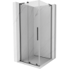 Mexen Velar L Schiebeduschkabine 120 x 120 cm, transparent, gebürstet Gun Gray - 871-120-120-03-66