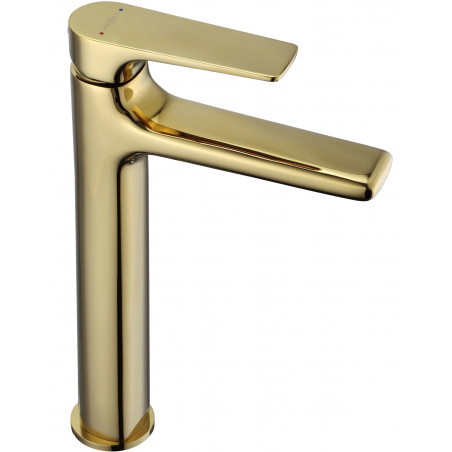 Mexen Lynx hoher Waschbeckenarmatur, golden - 745910-50