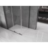 Mexen Velar L Duschkabine zum Schieben 100 x 90 cm, transparent, gebürstet Gun Gray - 871-100-090-03-66