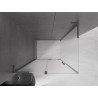 Mexen Velar L Duschkabine Schiebetür 110 x 75 cm, mattiert, gebürstet Gun Grey - 871-110-075-33-66