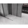Mexen Velar L Schiebeduschkabine 120 x 85 cm, matt, gebürstetes Gun Grey - 871-120-085-33-66