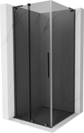 Mexen Velar L Duschkabine schiebbar 110 x 110 cm, Graphit, gebürstet Gun Gray - 871-110-110-43-66