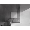 Mexen Velar L Duschkabine Schiebetür 90 x 90 cm, Graphit, Gebürstet Gun Gray - 871-090-090-43-66