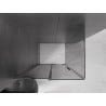 Mexen Velar L Duschkabine verschiebbar 90 x 80 cm, Graphit, gebürstetes Gun Grey - 871-090-080-43-66