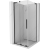 Mexen Velar L Duschkabine Schiebetür 120 x 120 cm, transparent, schwarz- 871-120-120-03-70