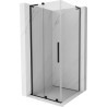 Mexen Velar L Duschkabine Schiebetür 100 x 100 cm, transparent, schwarz - 871-100-100-03-70