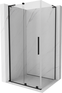 Mexen Velar L Schiebeduschekabine 90 x 70 cm, transparent, schwarz - 871-090-070-03-70